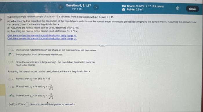 Solved Suppose A Smple Random Sample Of Size N=10 Is | Chegg.com