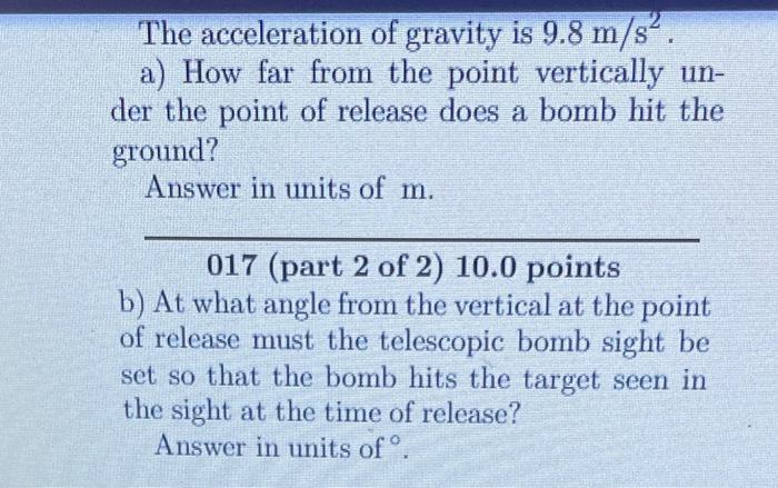 Solved 01410.0 points A football is thrown upward at a(n) | Chegg.com
