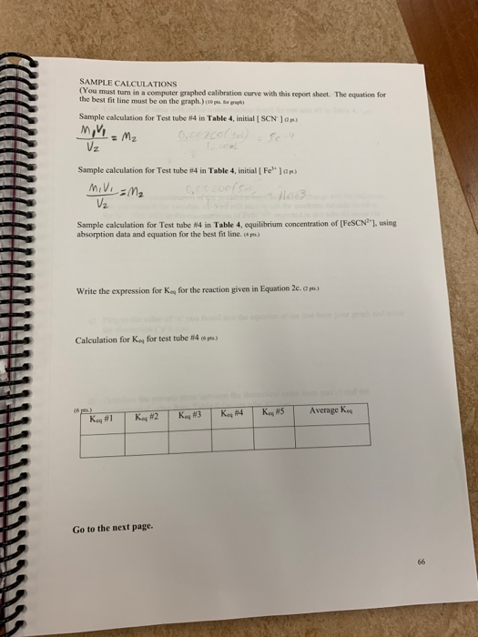 ICE Table Test tube I [Fe [SCN Fe(SCN Initial 0.00