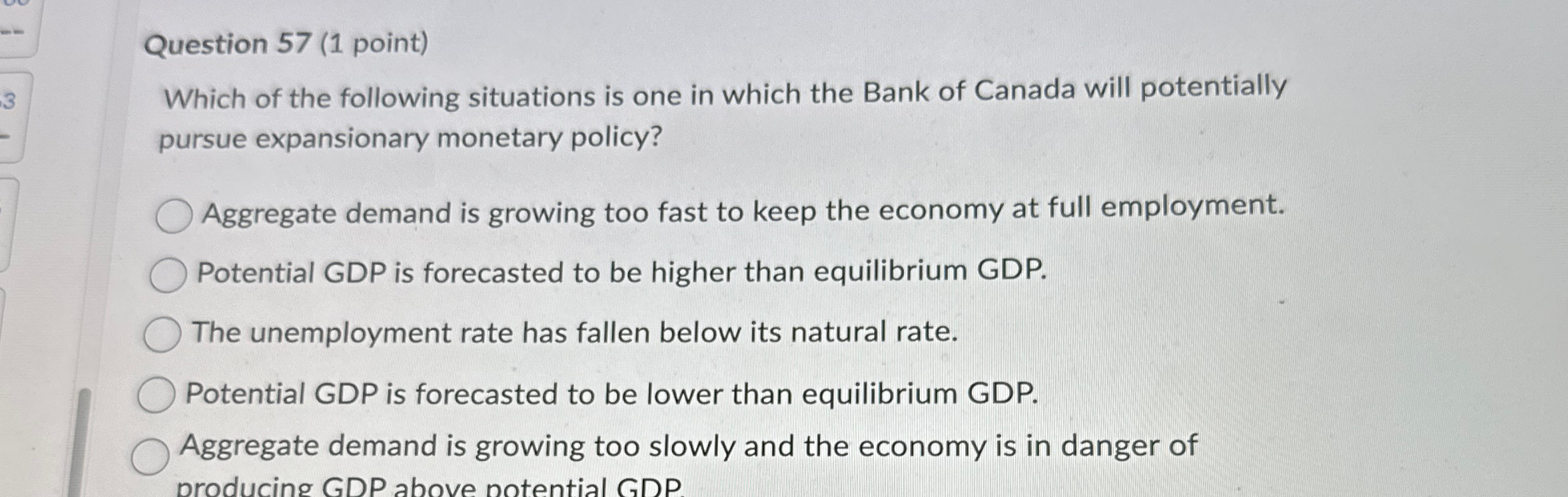 Solved Question 57 (1 ﻿point)Which of the following | Chegg.com