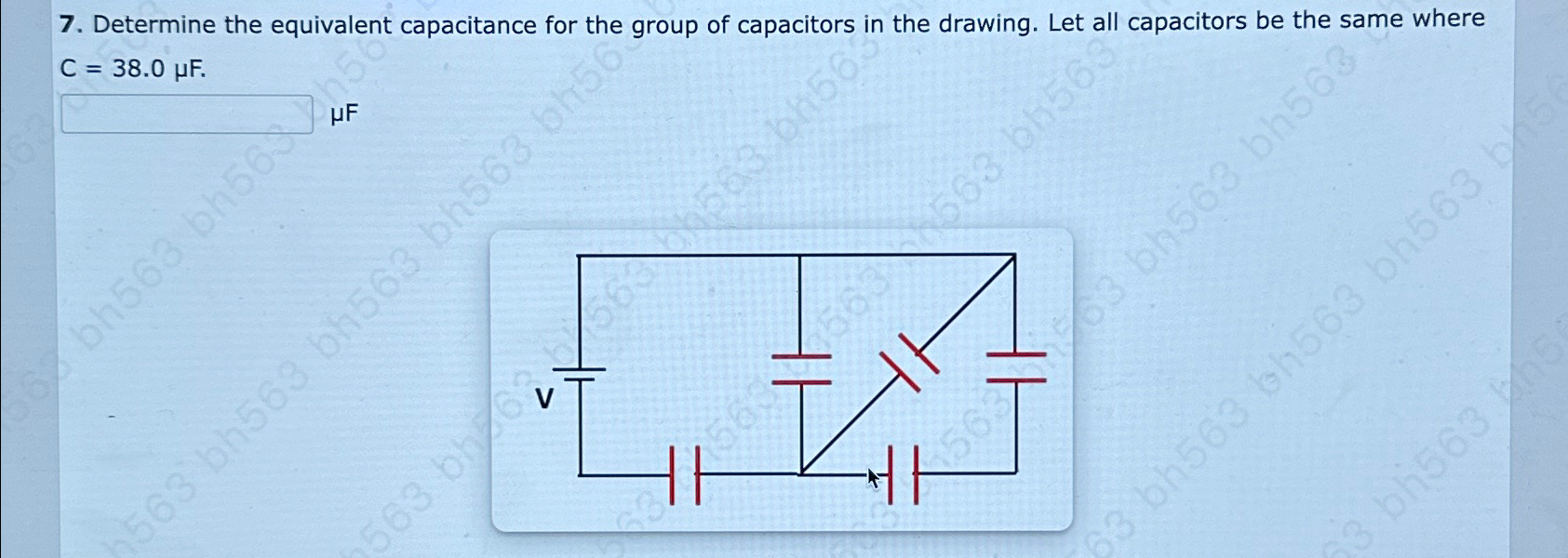 Determine the equivalent capacitance for the group of | Chegg.com