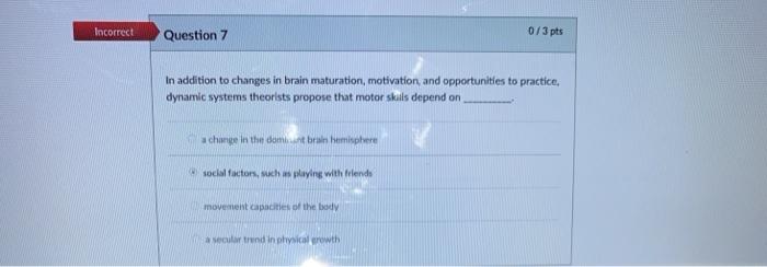 0 3 Pts Incorrect Question 3 Ran S Parents Said He Chegg Com