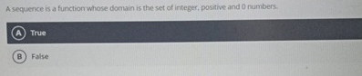 Solved A sequence is a function whose domain is the set of | Chegg.com