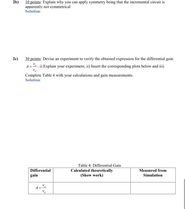 Solved electronics 2need all parts of #2 answerd using | Chegg.com