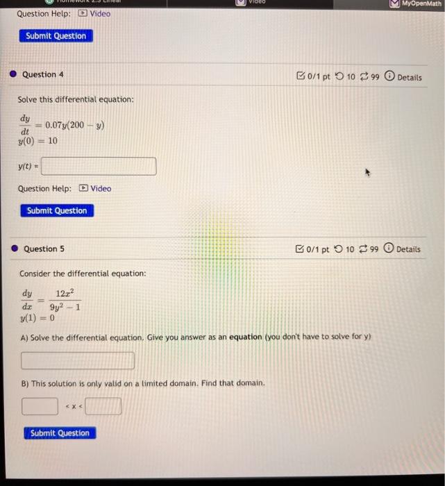 Solved Solve this differential equation: | Chegg.com