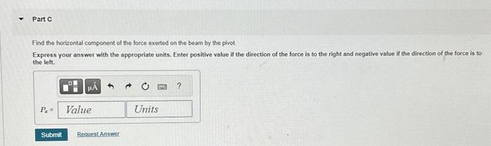 Solved Find the horizontal component of the force exerted on | Chegg.com