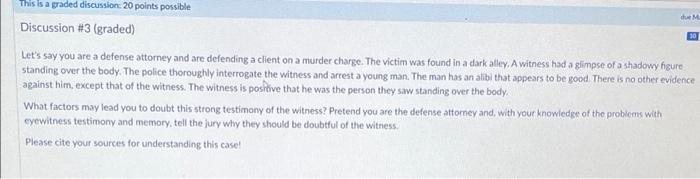 Can you solve the crime before the experts do? Thank you to