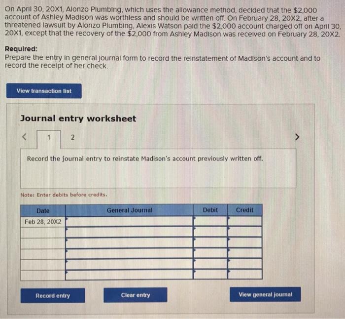 Solved At the end of the current year, the trial balance of