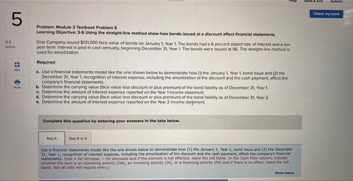 Solved Problem: Module 3 Textbook Problem 5 Learning | Chegg.com