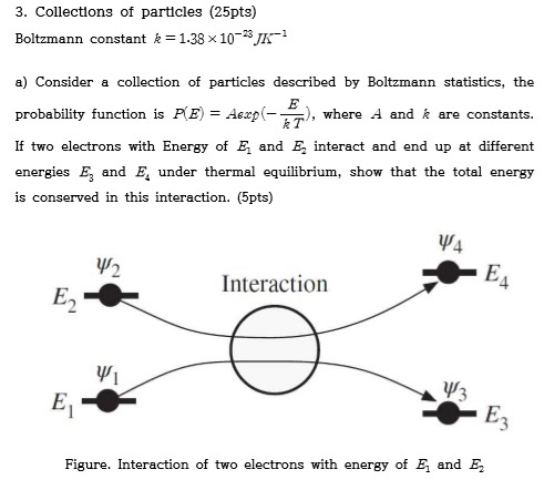 Solved 3. Collections of particles (25pts) Boltzmann | Chegg.com