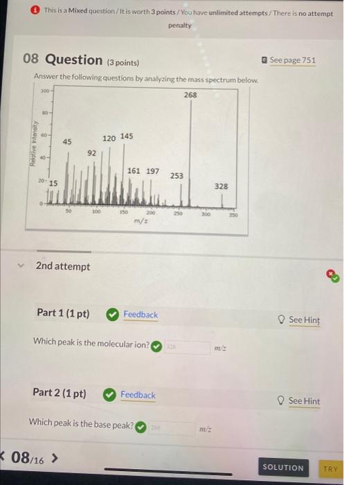 Solved (1) This is a Mixed question/It is worth 3 points//ou | Chegg.com