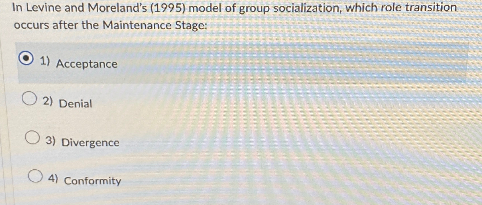 Solved In Levine and Moreland's (1995) ﻿model of group