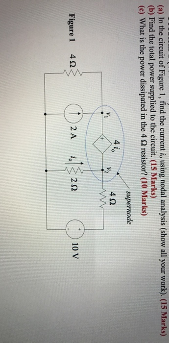 Solved (a) In the circuit of Figure 1, find the current i, | Chegg.com