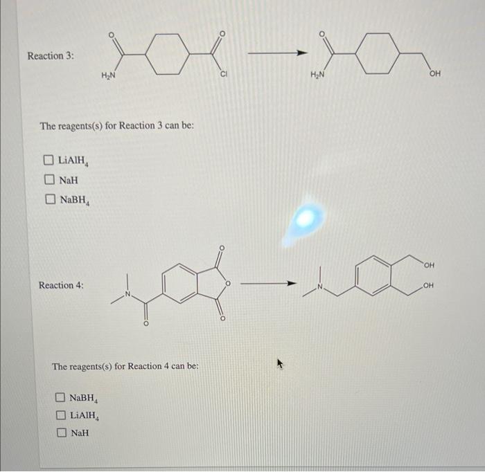 Solved Select the appropriate reagent(s) for the four | Chegg.com