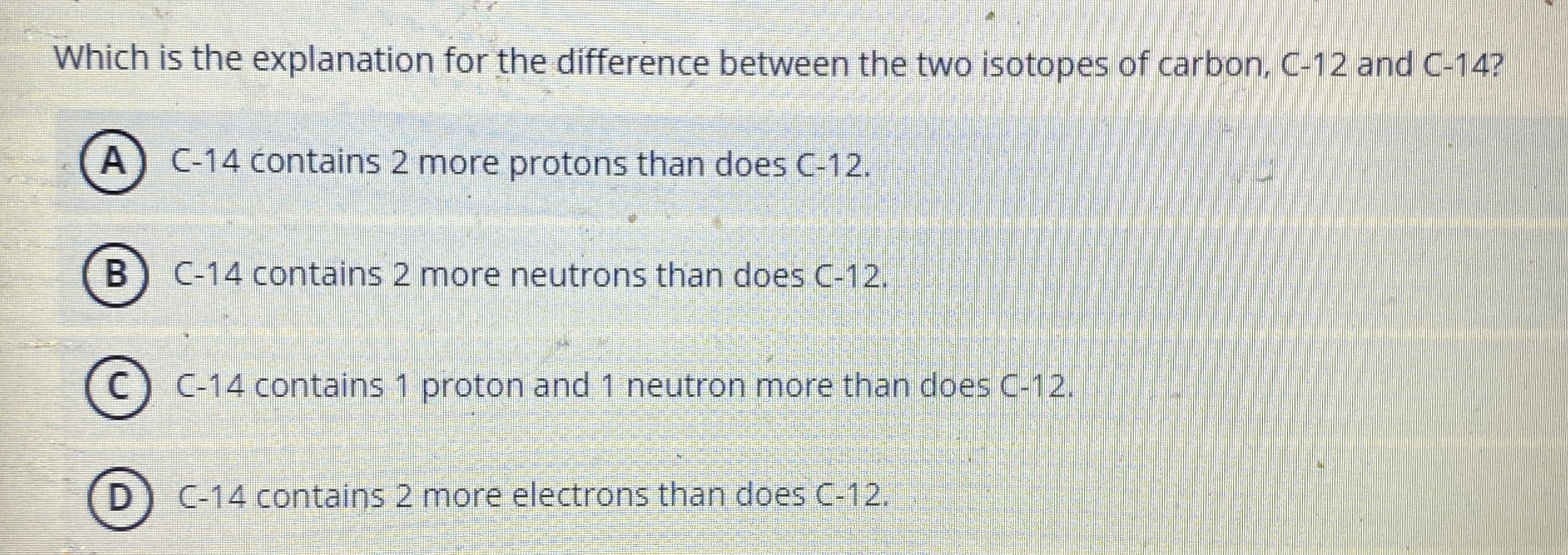 Solved Which is the explanation for the difference between | Chegg.com