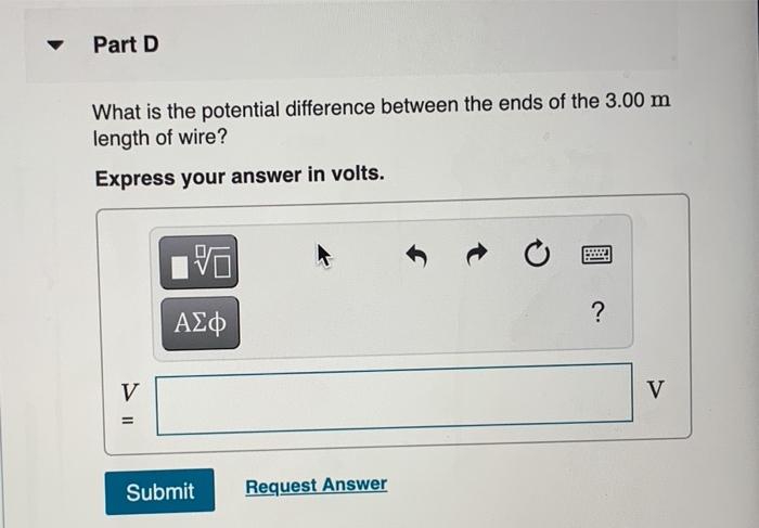 Solved Constants Part A What is the current in the | Chegg.com