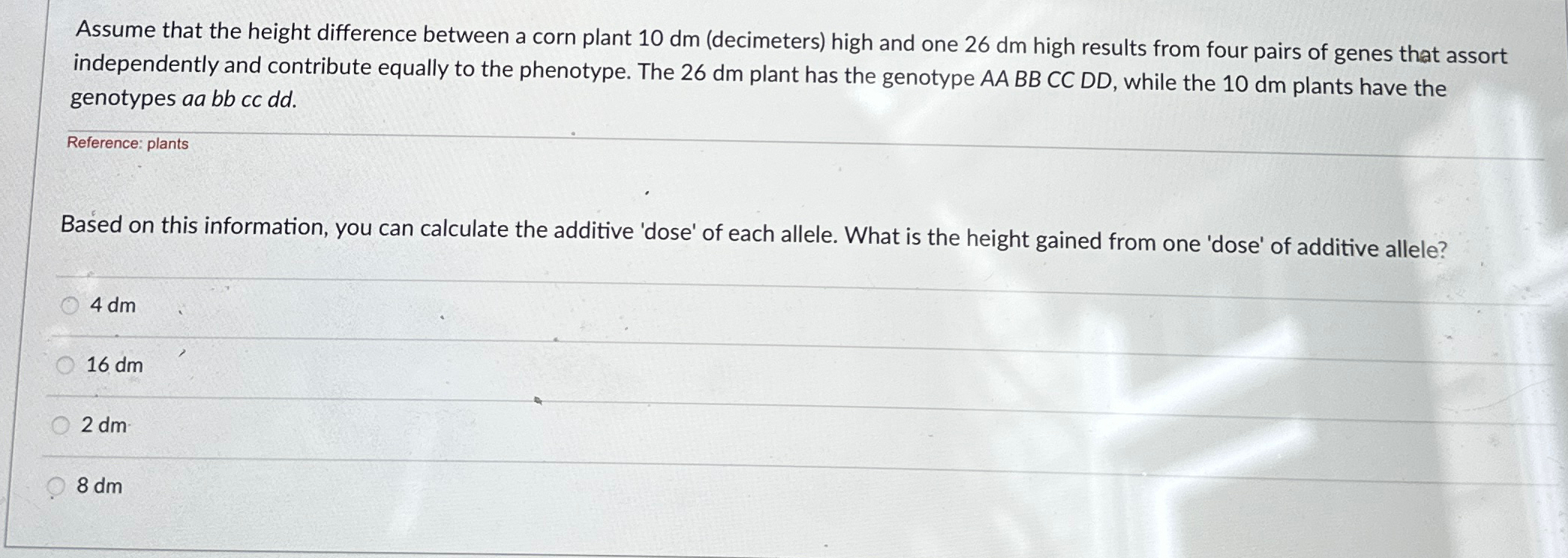 Solved Assume that the height difference between a corn | Chegg.com