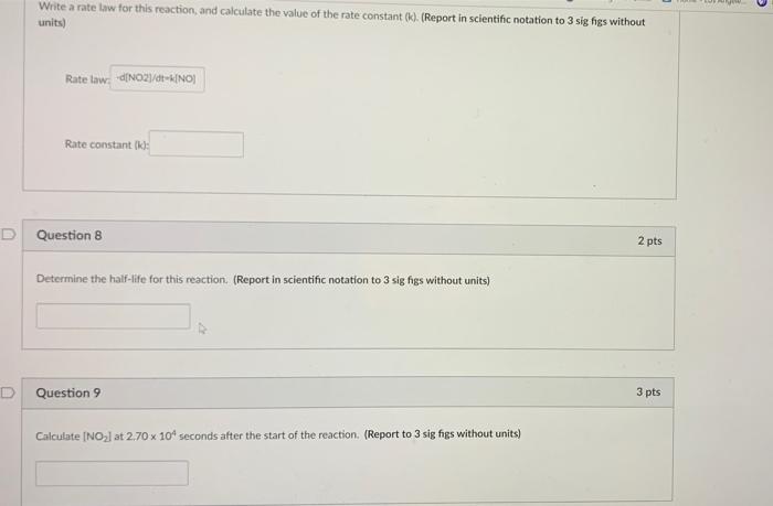 Solved The rate of the reaction NO, CO - NO.CO, depends only | Chegg.com