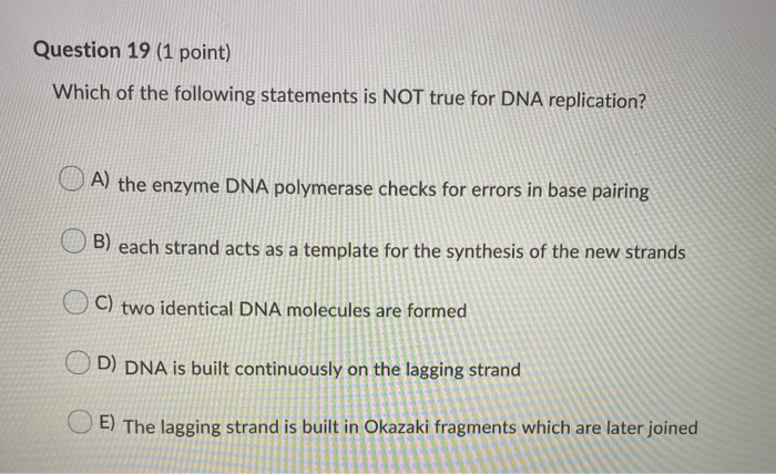 Solved Question 19 1 Point Which Of The Following State Chegg Com