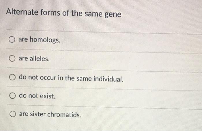 Solved If the two alleles for a particular gene are | Chegg.com