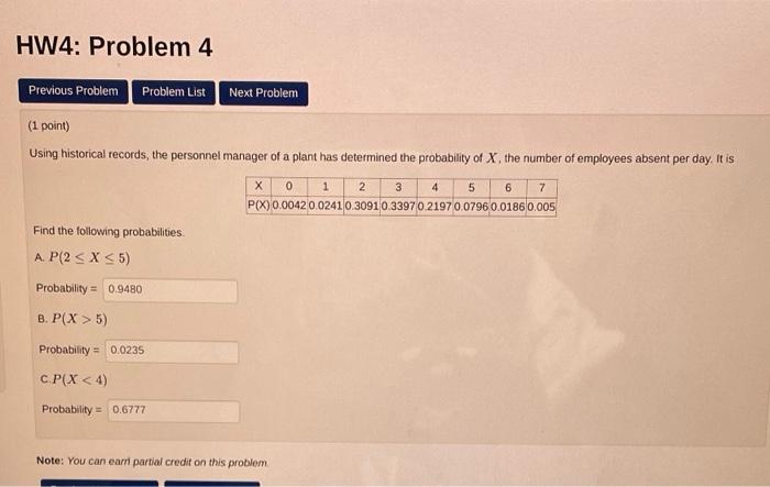 Solved HW4: Problem 4 Previous Problem Problem List Next | Chegg.com
