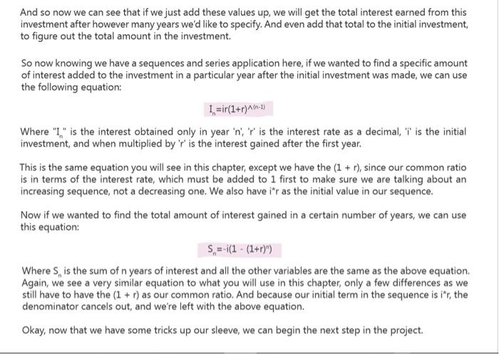 Solved my initial investment is $500 and the return rate is | Chegg.com