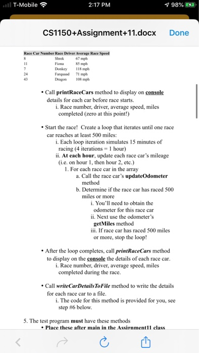 ll T-Mobile 2:17 PM 198% E2 CS1150+Assignment+1 | Chegg.com