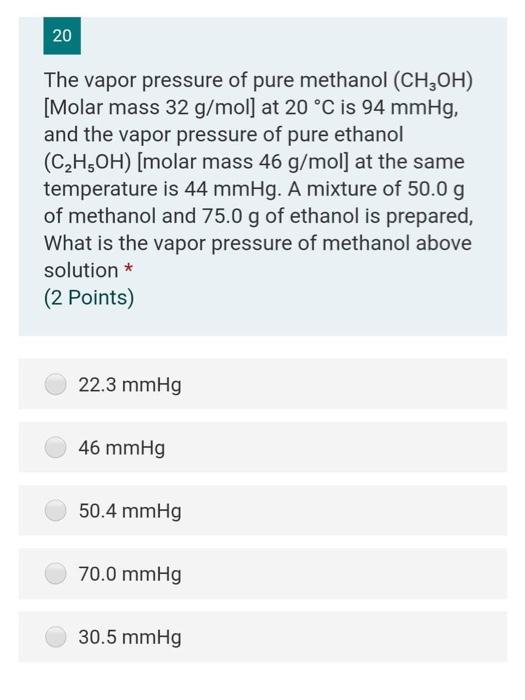 Ch3oh Molar Mass