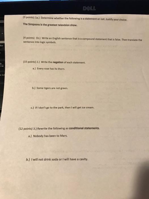 Can I Get These Solved Please? 1a, B And 2a, B, C And | Chegg.com