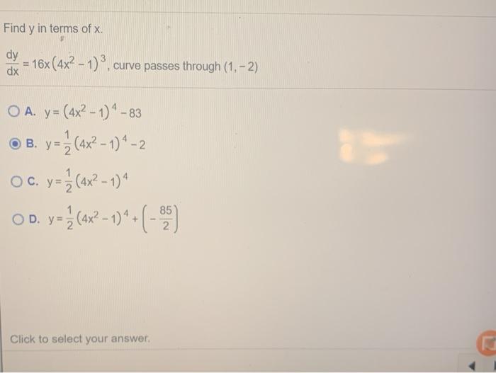 solved-find-y-in-terms-of-x-dy-16x-4x2-1-curve-passes-chegg