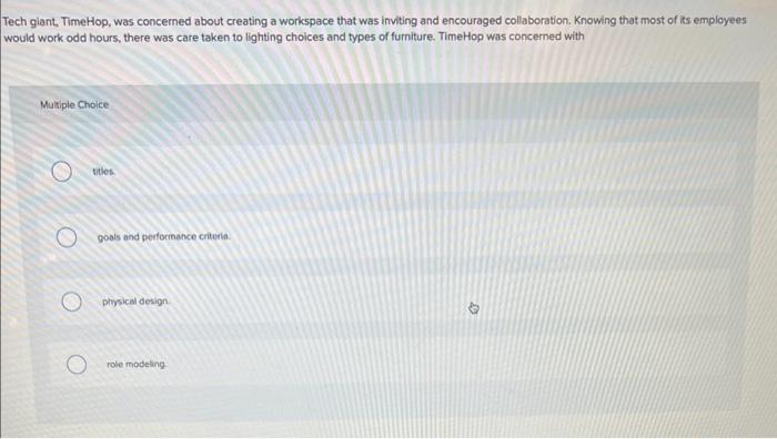Solved Tech giant, TimeHop, was concerned about creating a | Chegg.com