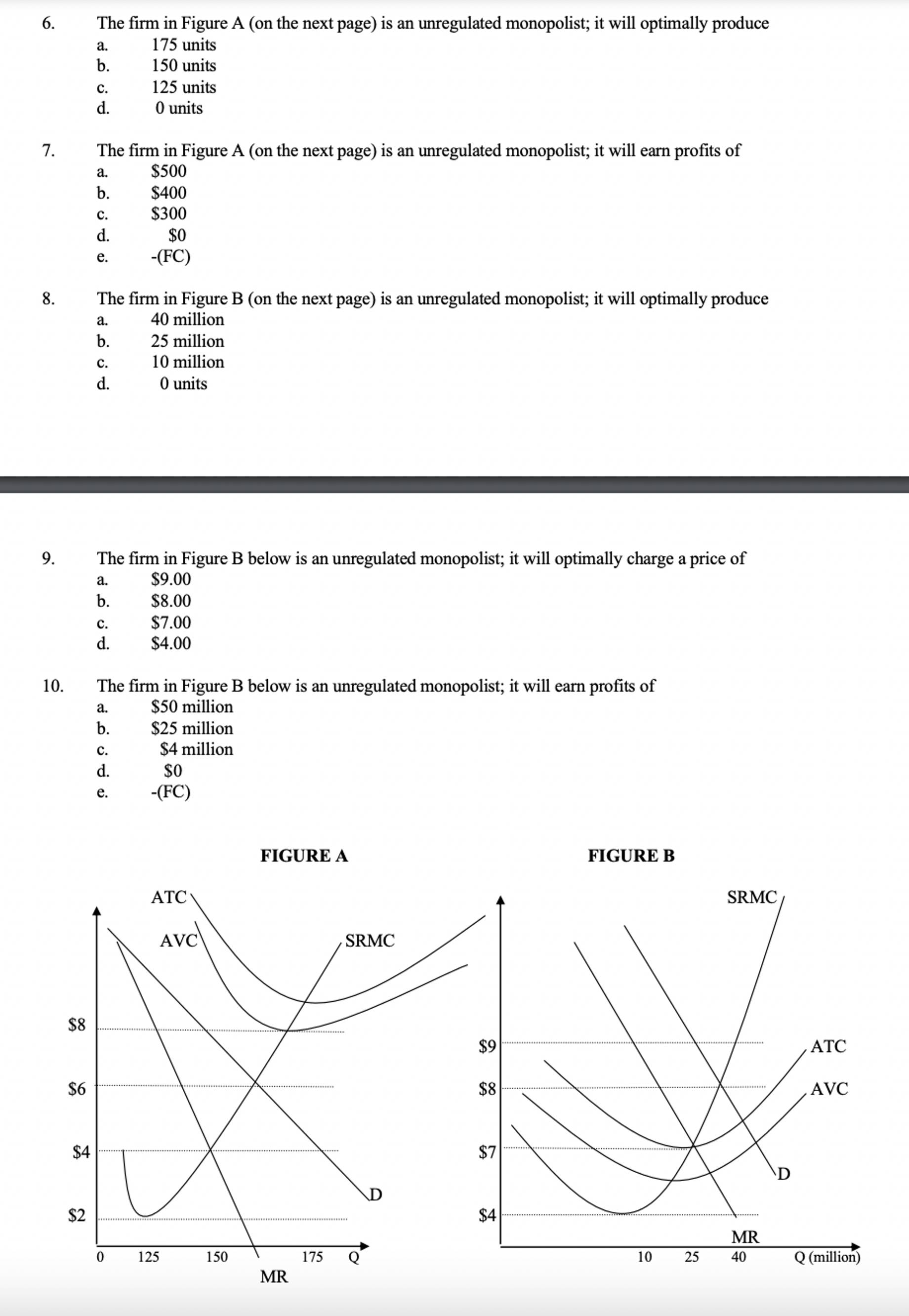 Solved The firm in Figure A (on the next page) ﻿is an | Chegg.com