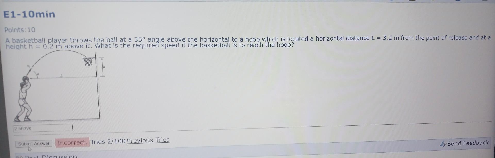 Solved Points 10 A Basketball Player Throws The Ball At A Chegg Solved Points 10 A Basketball Player Throws The Ball At A Chegg