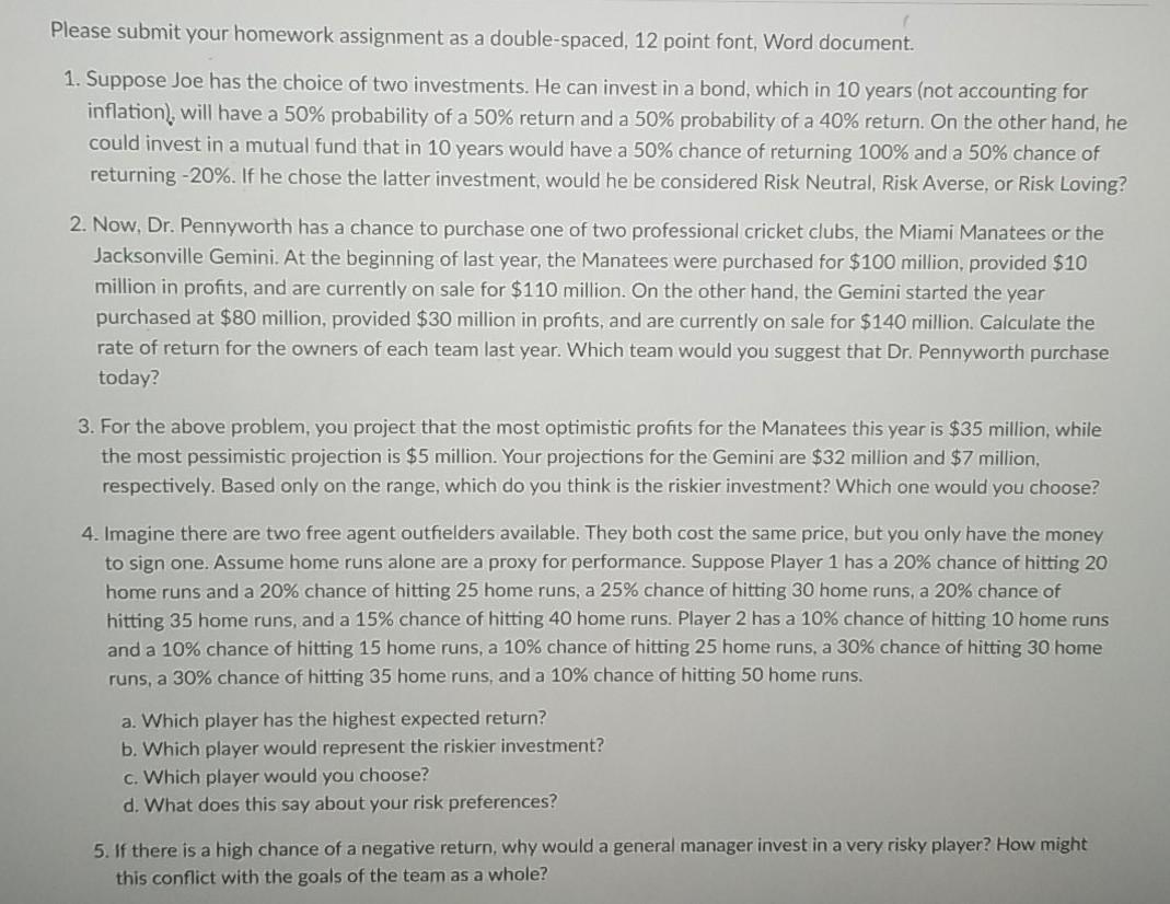 Solved Please submit your homework assignment as a | Chegg.com