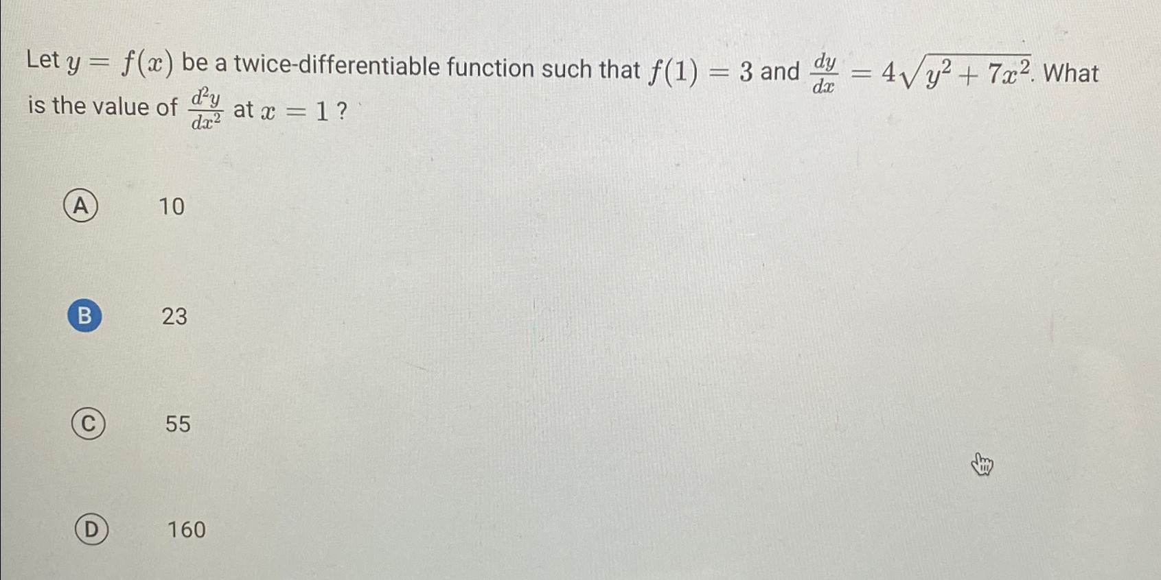 Solved Let Y F X ﻿be A Twice Differentiable Function Such