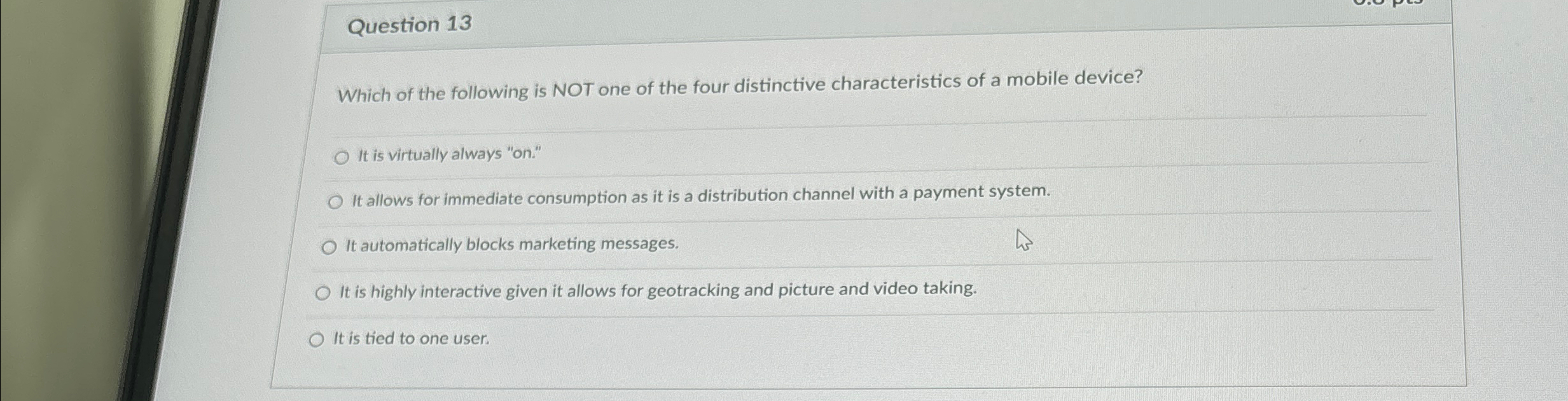 Solved Question 13Which of the following is NOT one of the | Chegg.com