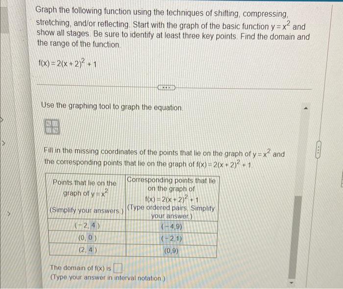 Solved Graph the following function using the techniques of | Chegg.com