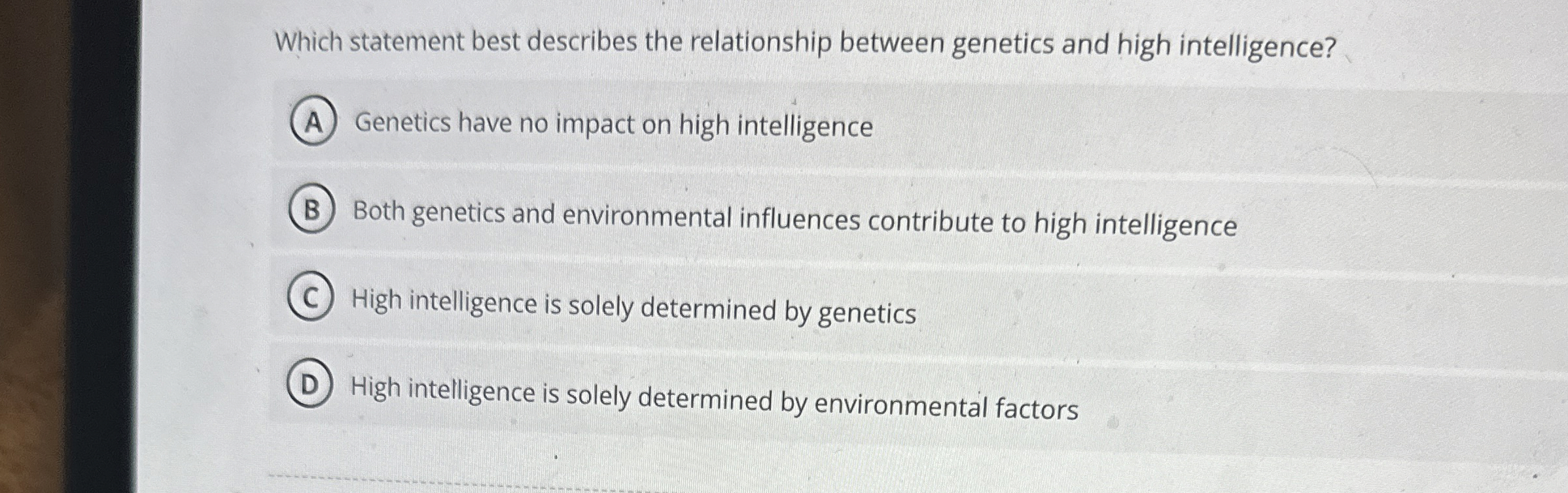 Solved Which statement best describes the relationship | Chegg.com