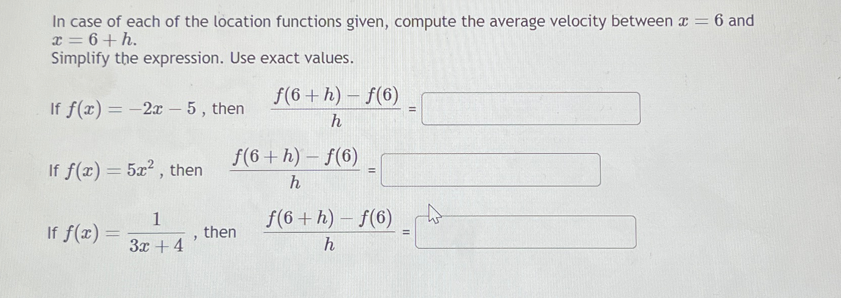 Solved In case of each of the location functions given, | Chegg.com