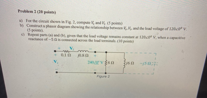 Solved Problem 2 (20 points) a) For the circuit shown in | Chegg.com