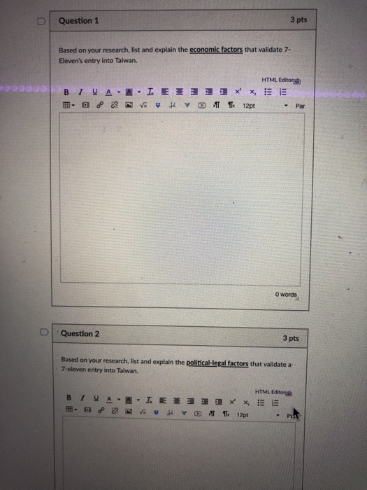 Solved D Question 1 3 pts Based on your research, list and | Chegg.com
