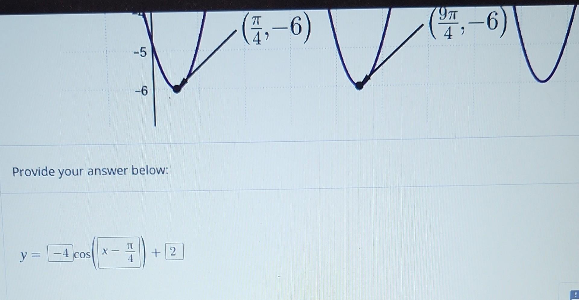 Solved Find the equation of the graph given below. When | Chegg.com