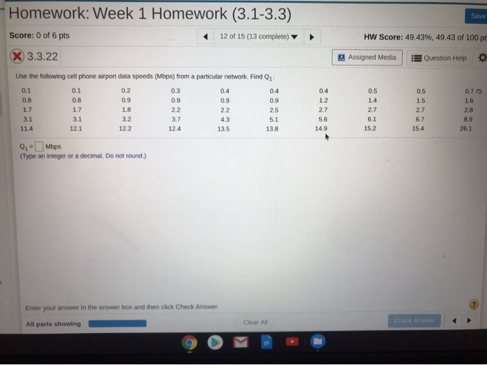 Solved Homework: Week 1 Homework (3.1-3.3) Save Score: 0 of | Chegg.com