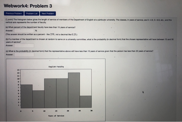 Solved Webwork4: Problem 3 Previous Problem Problem List | Chegg.com