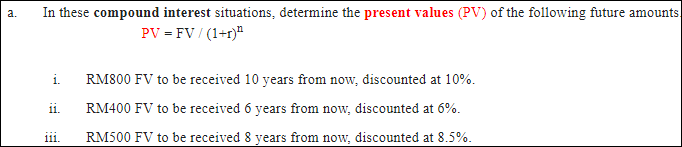 Solved a. ﻿In these compound interest situations, determine | Chegg.com