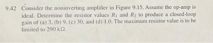 solved-9-42-consider-the-noninverting-amplifier-in-figure-chegg