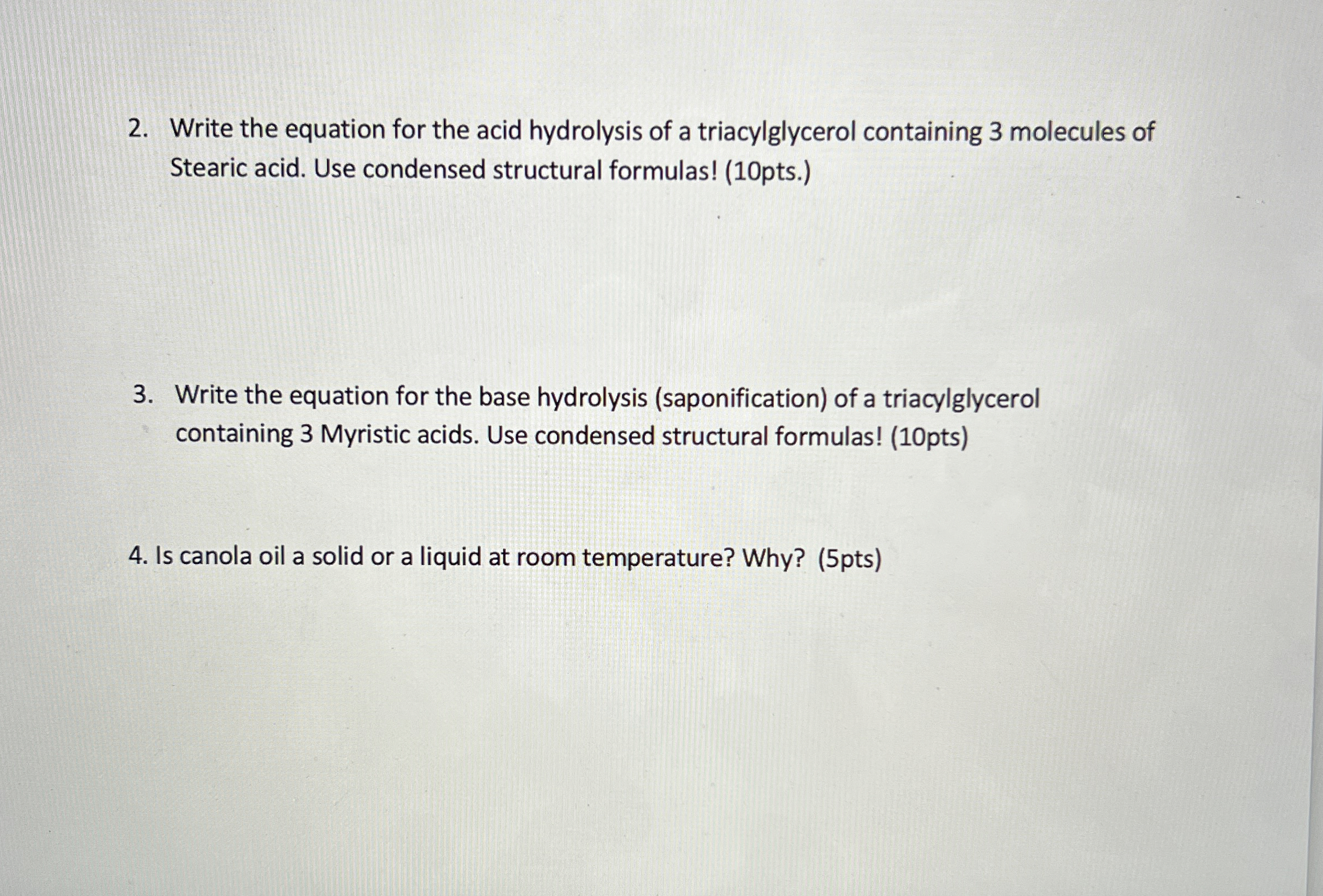 Solved Write the equation for the acid hydrolysis of a | Chegg.com