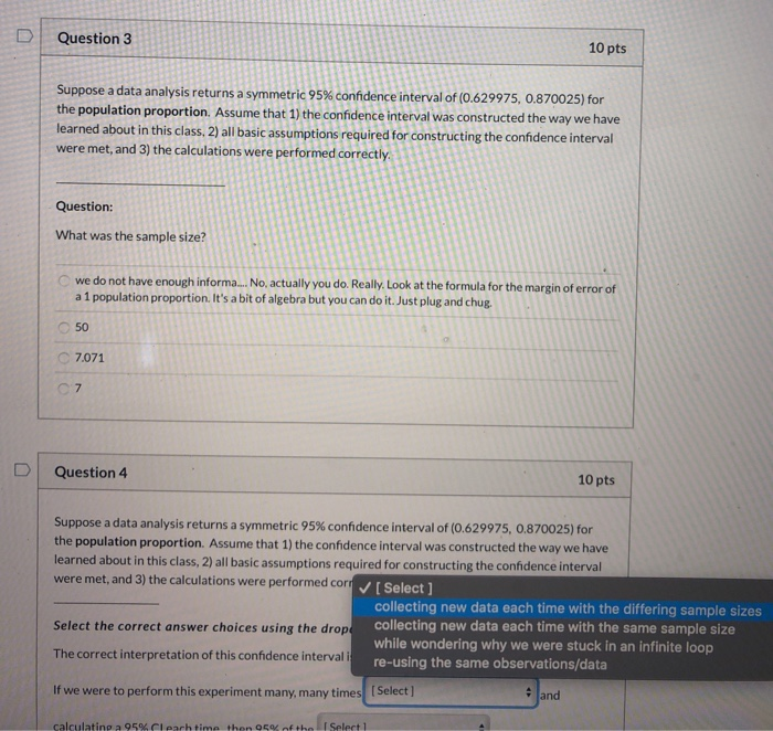 Solved Question 3 10 Pts Suppose A Data Analysis Returns A | Chegg.com