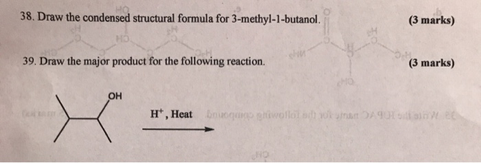 3 methyl 2 butanol condensed formula