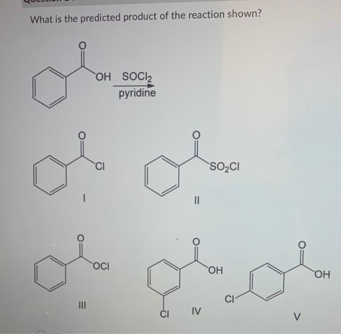 Solved What Is The Predicted Product Of The Reaction Shown